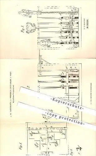 original Patent - F. W. Hoffmann & Heinrich Zwanziger in Wien , 1884 , Kraftmessapparat , Kraft , Gewicht , Hebel !!!