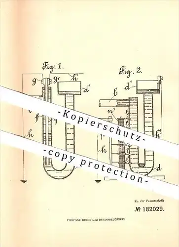 original Patent - David Perret in Neuenburg , 1905 , Apparat zur elektr. Messung von Flüssigkeitshöhen u. -drücken !!!