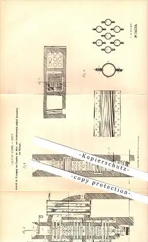 original Patent - Victor Alder in Wien , 1895 , Apparat zur Erzeugung von Cyaniden mittels Stickgas , Chemie !!!