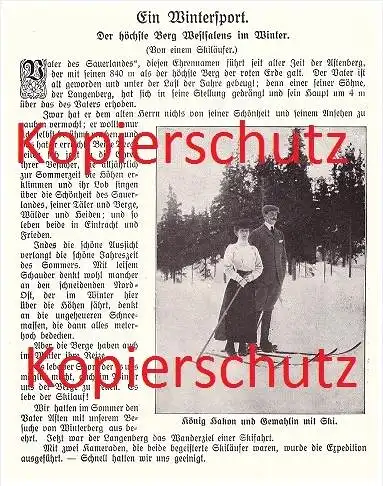 original Zeitungsbericht - 1911 - Wintersport , Ski , Skispringen , Astenberg , Wilnsdorf !!!