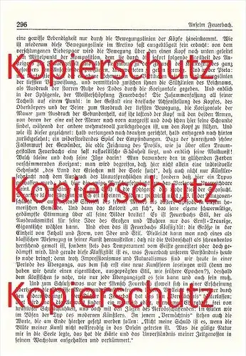 original Zeitungsbericht - 1911 - Anselm Feuerbach , Maler , Speyer , Rembrandt , Malerei , Gemälde !!!