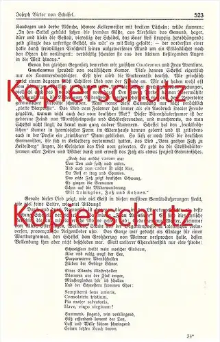 original Zeitungsbericht - 1911 -  Bad Säckingen , Joseph Victor von Scheffel  !!