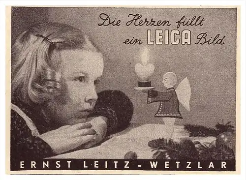original Werbung - 1941 - LEICA Camera von Ernst Leitz in Wetzlar !!!