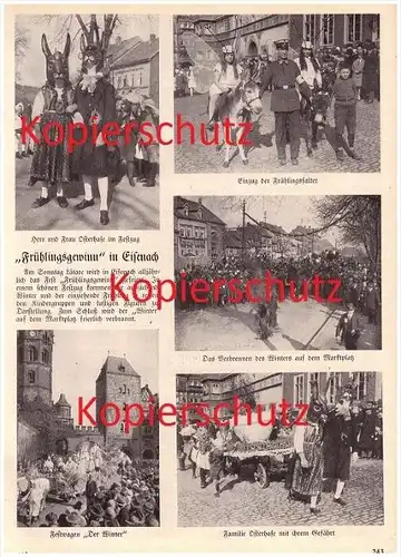 original Zeitungsbericht - 1928 - Eisenach in Thüringen , Frühlingsgewinn !!!
