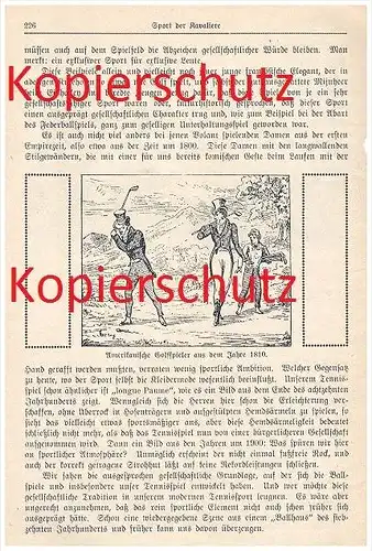 original Zeitungsbericht - 1926 - Tennis , Sport der Kavaliere , Golf !!!