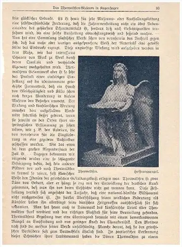 original Zeitungsbericht - 1926 - Kopenhagen /  Kobenhavn , Thorwaldsen - Museum !!!