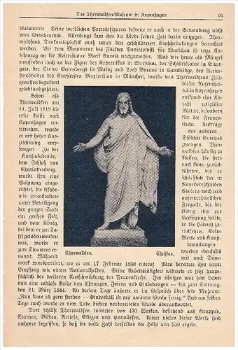 original Zeitungsbericht - 1926 - Kopenhagen /  Kobenhavn , Thorwaldsen - Museum !!!