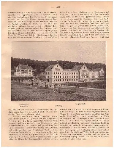 original Prospekt - Wilhelmsheim b. Oppenweiler - 1900 - Backnang , Kur , Heilanstalt , Arzt , Krankenhaus , Heilanstalt