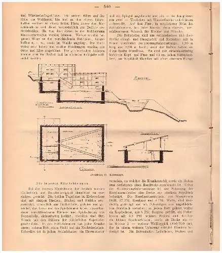 original Prospekt - Wilhelmsheim b. Oppenweiler - 1900 - Backnang , Kur , Heilanstalt , Arzt , Krankenhaus , Heilanstalt