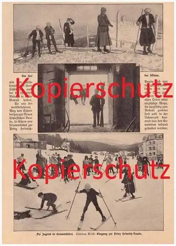 original Zeitungsbericht - 1911 -  Wintersport in Schreiberhau / Szklarska Poreba , Ski , Schlitten !!!