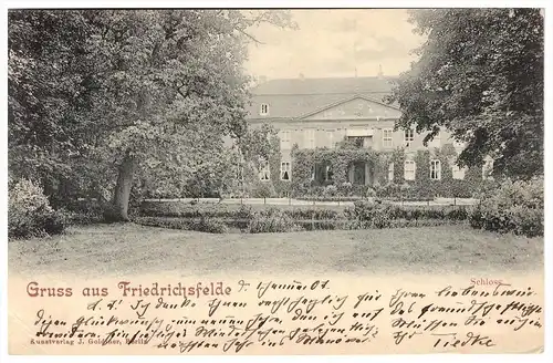alte AK - Berlin Friedrichsfelde , 1907 , Gutshaus , Schloss , Lichtenberg !!!