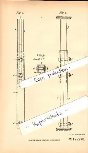 Original Patent - E. Morhenn in Hochheide b. Homburg , 1904 , Grubenstempel aus Profileisen , Grube . Zeche , Bergbau !!