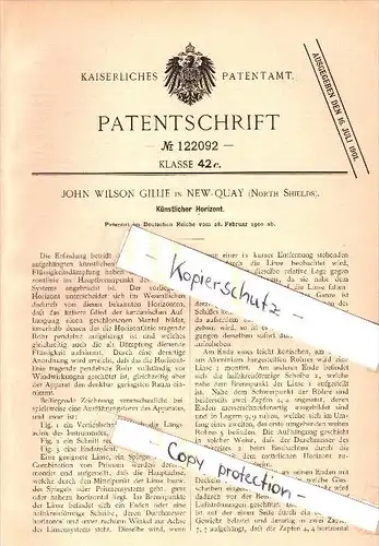 Original Patent - John Wilson Gillie in Newquay , 1900 , artificial Horizon !!!