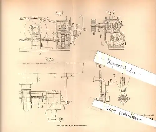 Original Patent - Ferdinand Demeurs à  Chemillé sur Deme , 1905 , Machines pour papier et de carton Machine !!!