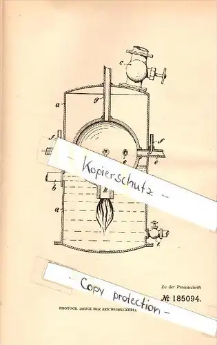 Original Patent - G. Kettler in Osternburg bei Oldenburg , 1906 , Salpetersäure-Gewinnung , O. Brünler in Leipzig-Gohlis