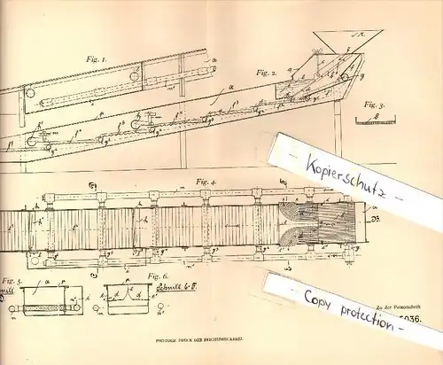 Original Patent - Carl Seelow in Güstrow i. Mecklenburg , 1905 , Waschvorrichtung  für Kies !!!