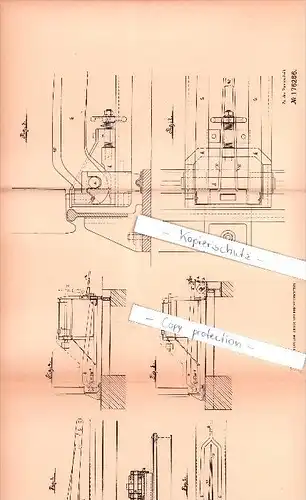 Original Patent  -  Emil Zeidler in Riesa a. Elbe , 1905 , Eisenbahnfahrzeuge !!!