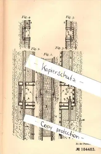 Original Patent - Karl Schmidt in Erkelenz , 1904 , Herstellung von Schächten , Schacht , Bergbau !!!