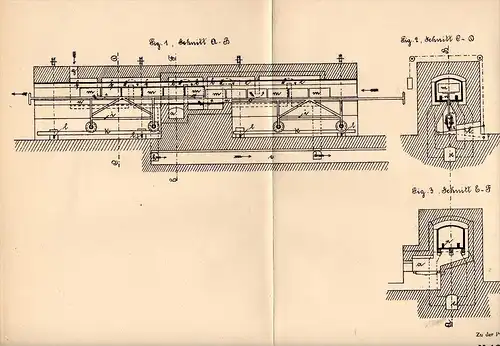 Original Patentschrift - C. Mayer in Oeslau / Rödental b. Coburg , 1905 , Zugmuffel für Porzellan und Glas !!!