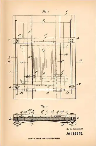 Original Patentschrift - J. Matkovic in Pola , 1906 , Apparat für Photographie , Rahmen für Platten , Photo !!!