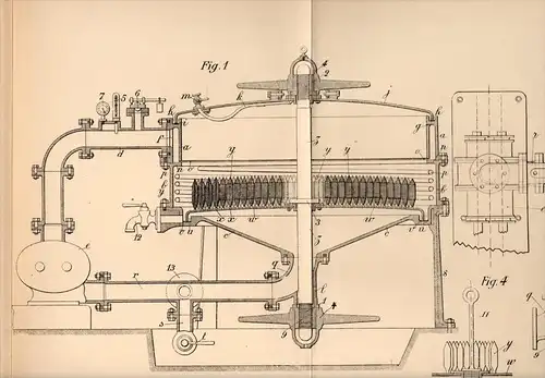 Original Patentschrift - P. Fontaine à Troyes , 1905 ,  Appareil de teinture et de blanchiment de fils !!!