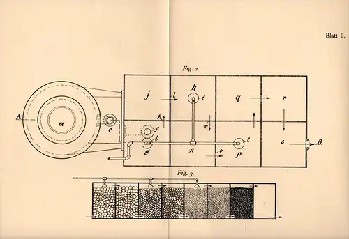 Original Patentschrift - Deutsche Sauggas- Locomobile -Werke , 1905 , Gasreiniger für Sauggasanlage !!!