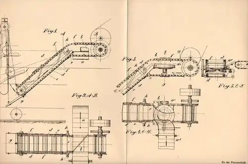 Original Patentschrift - W. Rath in Heißen b. Mülheim a.d. Ruhr , 1905 , Lademaschine für Kohle , Bergbau , Abbau !!!