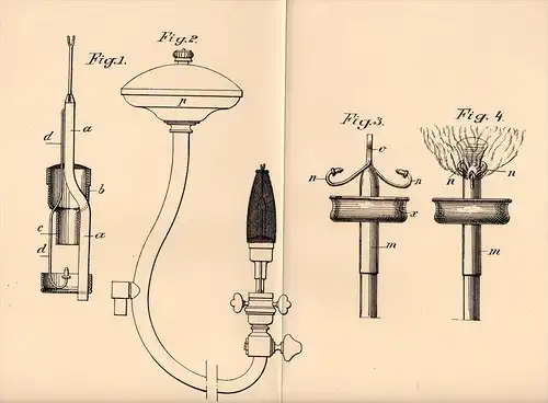 Original Patentschrift - J. Fleming in Les Ormes sur Voulzie , 1904 , Vapor brûleur pour hydrocarbures , Imbert !!!