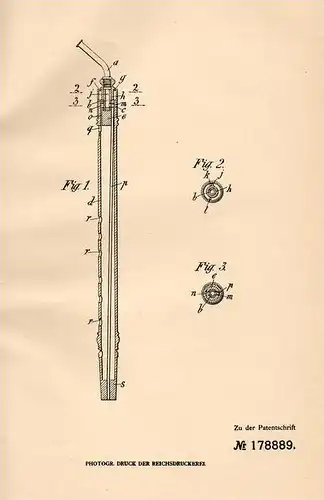 Original Patentschrift -J. Lausmann in Gossengrün / Krajková ,1906, Tabakspfeife als Flageolett , Tabak , Pfeife , Flöte