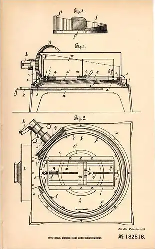 Original Patentschrift - H. Hambruch und C. Wullenweber in Hamburg , 1906 , Maschine für Fleisch und Brot !!!