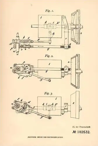 Original Patentschrift - H. Schmidt in Weida i. Th., 1905 , Apparat für Zahnräder - Wechselgetriebe !!!