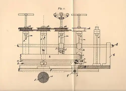 Original Patentschrift - E. Kirchhoff in Coßmannsdorf - Hainsberg , Freital , 1905, Apparat für Graviermaschine , Gravur