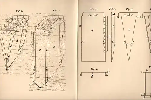 Original Patentschrift - A. Petit in Bourbourg , 1904 , Eiserne Form aus Beton !!!