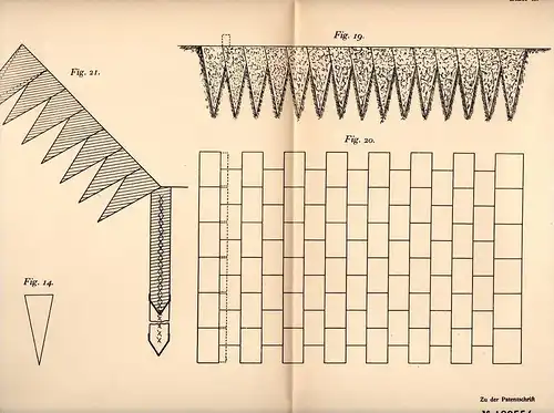 Original Patentschrift - A. Petit in Bourbourg , 1904 , Eiserne Form aus Beton !!!