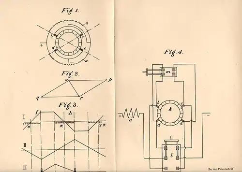 Original Patentschrift - Allmänna Svenska Elektriska in Westeras / Västeras , 1905 , Schaltung für Motor , sweden !!!