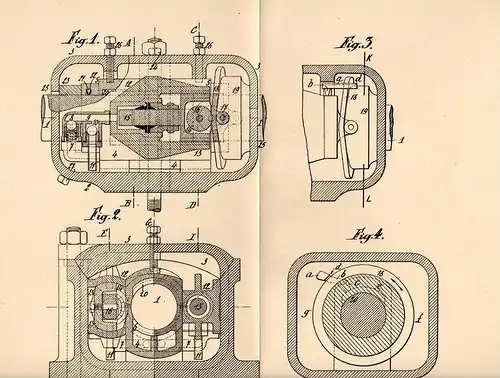 Original Patentschrift - L. de Brun und J. Dohmen-Leblanc in Verviers , 1905 , Druckölschmierung für Lager , Oel , Öl !!