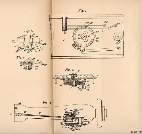 Original Patentschrift - The National Machine Comp. in Mamaroneck , USA , 1905 , Knopfloch - Nähmaschine , Näherei !!!