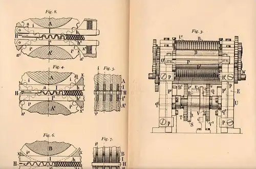 Original Patentschrift - W. Grafton in New Charlton , 1904 ,, Maschine für Bleche aus Blei !!!