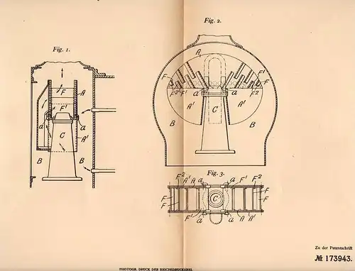 Original Patentschrift - D. Drummond in Surbiton , 1905 , Funkenfänger für Lokomotive , locomotive , train !!!