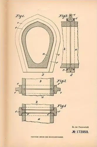 Original Patentschrift - B. Liebold & Co AG in Holzminden a.W., 1905 , Lagerstuhl für Zementrohre , Cement , Tiefbau !!!