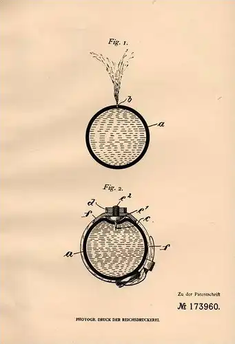 Original Patentschrift - L. Sumgruber in Vilsbiburg , 1905 , Schlauchverband mit Schnallenverschluß !!!