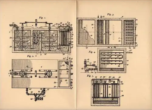 Original Patentschrift - G. Stebbins in Watertown , Massach. , 1905 , Apparat zur Lauge - Darstellung , chemistry !!!