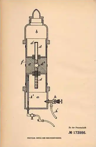 Original Patentschrift - F. Cotton in Hornsby , New South Wales , 1904 , Erzeugung von Brennstoff , Australia !!!