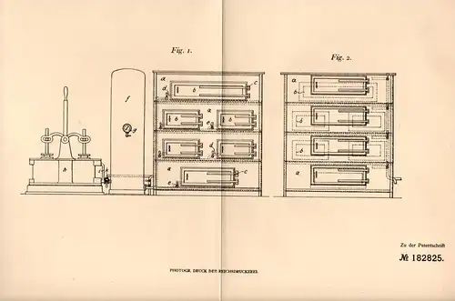 Original Patentschrift - Ch. Grimm in Lyss , Schweiz , 1905 , Einrichtung zum Kühlen und Konservieren !!!