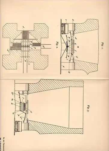 Original Patentschrift - W. Siepen in Horrem b. Cöln , 1904 , Trichterschachtofen zum Brennen von Kalk !!!