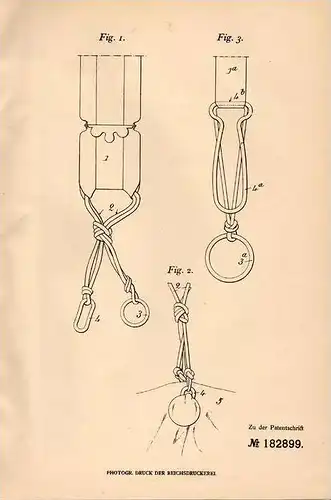 Original Patentschrift - M. Loupot in Enghien les Bains , 1906 , Kleiderschürzer , Kleid !!!