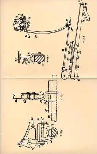 Original Patentschrift - G. Hutchinson in Seatoun , Wellington , Neuseeland , 1905 , Melkmaschine - Aufhängung , Milch