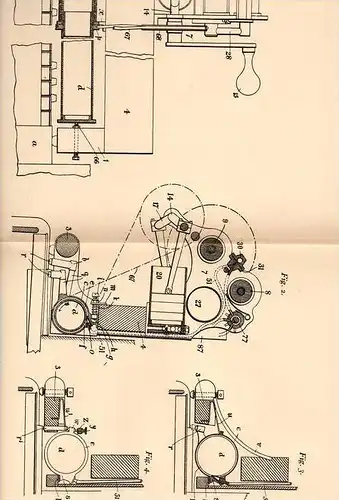 Original Patentschrift - John Arthur Armstrong in Gilnockie , England , 1906 , mechanischer Apparatt für Klavier , Piano