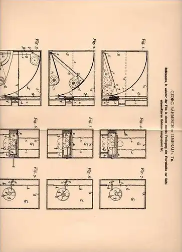Original Patentschrift - Georg Rähmisch in Ilmenau i. Th., 1901 , Rollcamera , Camera , Photographie !!!