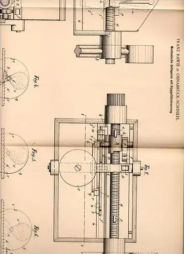 Original Patentschrift - Franz Rawie in Osnabrück - Schinkel , 1902 , Mechanische Zeitsperre !!!